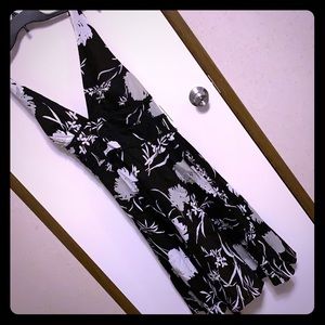 Black and white summer dress